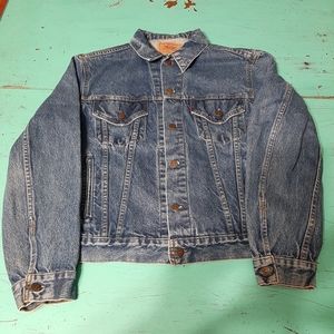 Vintage Levi's Trucker Jean Jacket coat size 44R large 80s